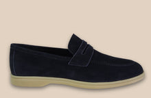 Load image into Gallery viewer, Mocassini Penny Navy - Made in Italy -