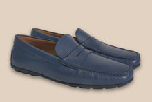 Load image into Gallery viewer, Mocassino Penny Blu - Made in Italy -
