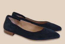Load image into Gallery viewer, Ballerina Zig-zag Navy - Made in Italy -