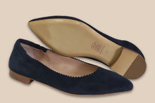 Load image into Gallery viewer, Ballerina Zig-zag Navy - Made in Italy -