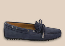 Load image into Gallery viewer, Mocassino Lacci Navy - Made in Italy -
