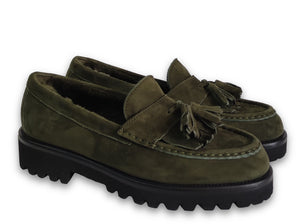 Moccassin Greta Olive&Fur