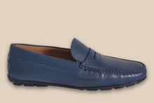 Load image into Gallery viewer, Mocassino Penny Blu - Made in Italy -

