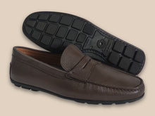 Load image into Gallery viewer, Mocassino Penny Marrone - Made in Italy -
